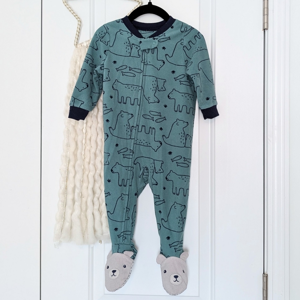 Carter's Fleece Footie Pajamas, 12m